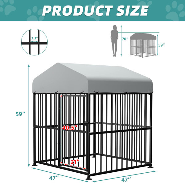 Meetwarm Large Outdoor Dog Pen Reviews Wayfair Meetwarm large outdoor dog pen reviews wayfair